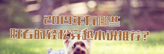 2019年有哪些好看的輕鬆穿越小說推薦？